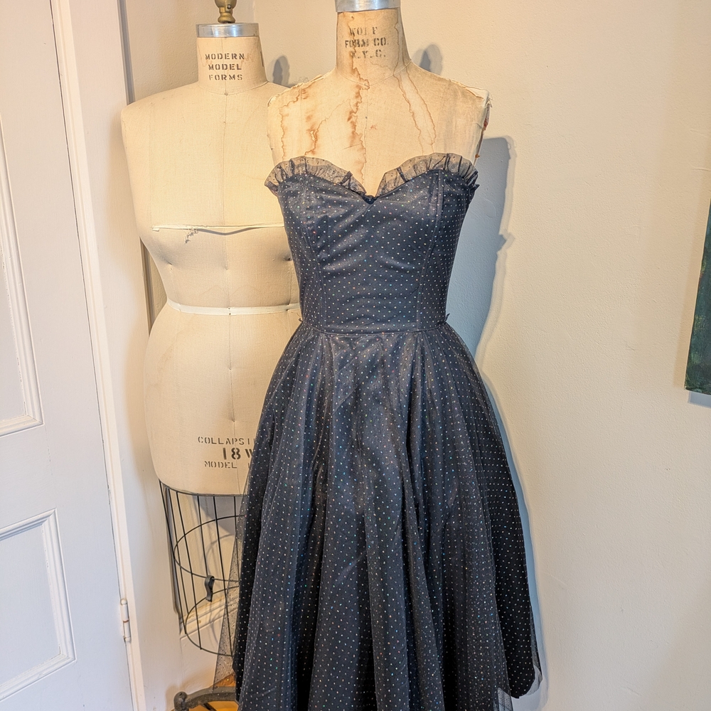 Vintage Gunne Sax Sweetheart Party Dress 80's Does 50's Size 7.